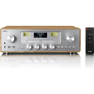 Lenco Dar-281WDSI - Dab+/Fm-radio Met Cd-speler En Bluetooth - Hout/Zilver
