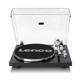 Lenco Lbt-215BK - Platenspeler - Bluetooth 5.2 - Metalen Draaiplateau - Piano Black
