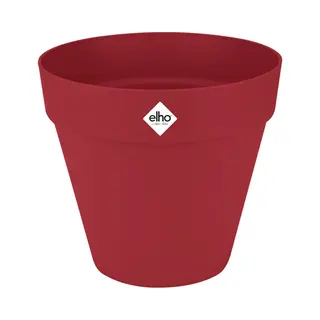 Elho Loft Urban Rond 40 - Bloempot Voor Buiten - Ø 38.5 X H 35.3 Cm - Theater Rood