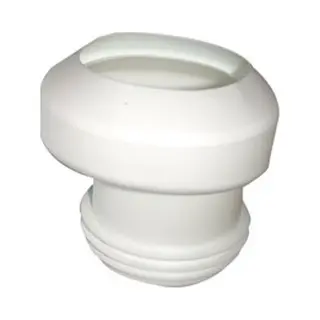 De Beer Kunststof Potmanchet Excentrisch 100 105mm Sprong 40mm Wit
