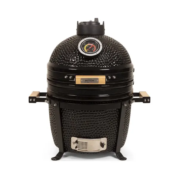 Patton Premium Kamado 15" Table Chef - Medium - Ø33, 5 Cm - Zwart thumbnail