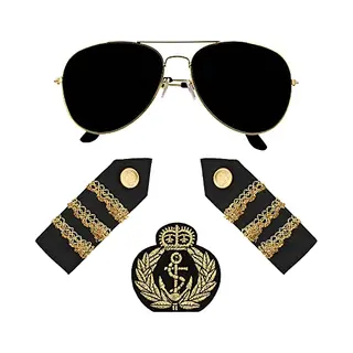 Boland - Set Kapitein - Volwassenen - Unisex - Kapitein - Maritiem