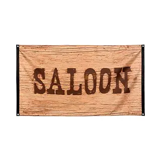 Boland BOL54352 Wild West Cowboy Saloon Vlag Party Celebration Decoratie 150 X 90 Cm
