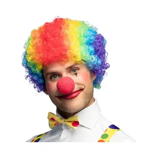 Boland Kunsthaarperücke Perücke Clown Curly Bunt