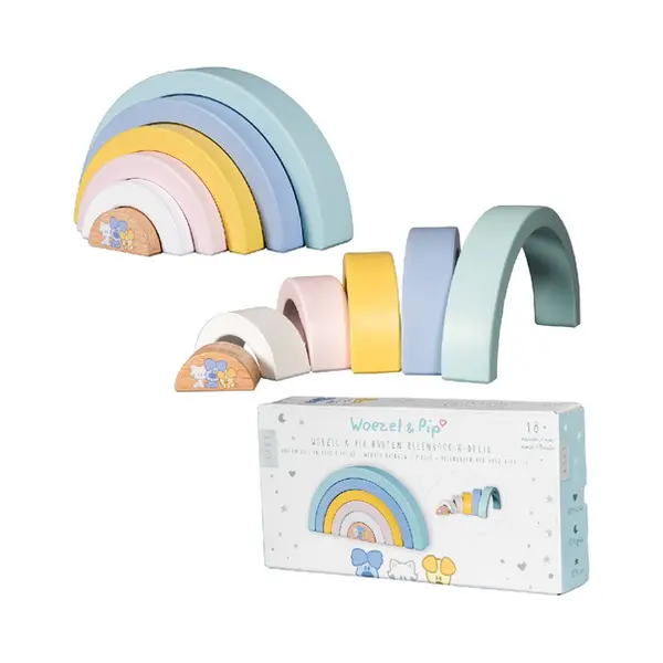 Rubo Toys Woezel en Pip Baby Regenboog thumbnail