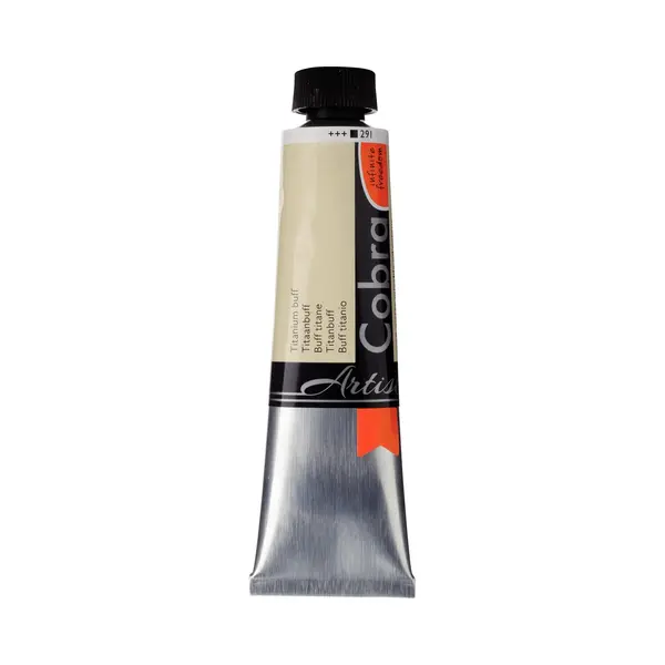 Cobra Artist Water-Mixable Oil Colour - Titanium Buff 291-40 Ml Tube - Opaque With Excellent Lightfastness thumbnail