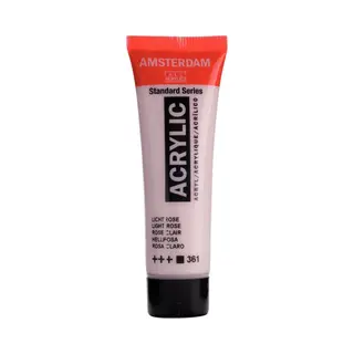Amsterdam Standard Series Acrylic Paint - Hellrosa 361-20 Ml Tube - Hohe Lichtechtheit - Mittlere Viskosität - Satinierte Oberfläche