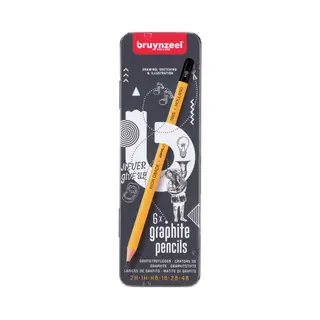 Bruynzeel 60211006 potlood 6 stuk(s) Grijs