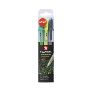 Sakura Gel-Tintenroller Gelly Roll Moonlight 06\"Botanical\" farbig sortiert Strichstärke