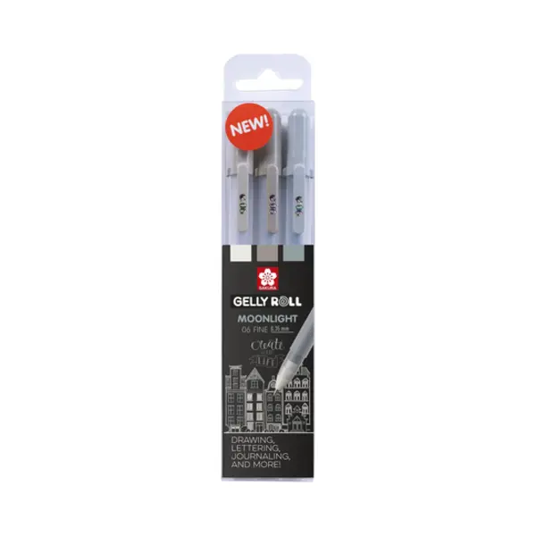 Sakura Gelly Roll Afgetopte gelpen Grijs, Licht Grijs 3 stuk(s) thumbnail