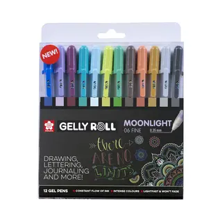 Sakura Unieke Collectie Van 12 Gelly Rolls Moonlight 06 Cosmos