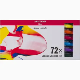 Amsterdam Standard Series Acrylfarben Set Für Einsteiger | Probierset (73 X 20 Ml Tuben) | Basis Farbauswahl