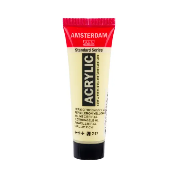 Acrylverf - 217 Permanent Citroengeel Licht - Amsterdam - 20 Ml thumbnail