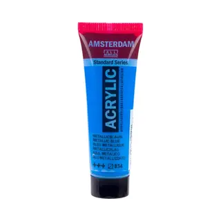 You do it Peinture Acrylique En Tube - Bleu Métallique - 834 - Amsterdam - 20ml Blauw