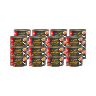 Rosewood Best For Your Friend - Honden Natvoer - Kip & Rund - Gestoomde Maaltijd - 24 Blikjes X 95 G