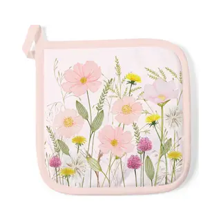 Ambiente Pannenlap Pastel Bloemen Roze