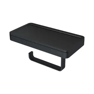Geesa Frame Toiletrolhouder Met Planchet - Zwart