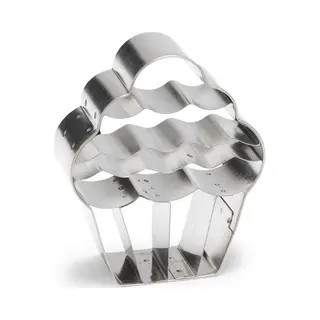 patisse Uitsteekvorm Cupcake 7 Cm Rvs Zilver