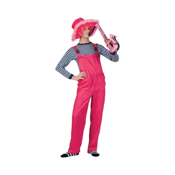 Espa Fluo Roze Tuinbroek Voor Volwassenen - Volwassenen Kostuums thumbnail