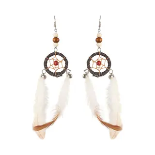 Funny Fashion Carnaval Verkleed Accessoires Indianen Oorbellen - Dromenvangers - Kind/volwassenen