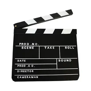 Krüger Film Regisseur Clipboard - Verkleed En Carnaval Atribuut - 30 X 26 Cm - Hollywood Films Thema