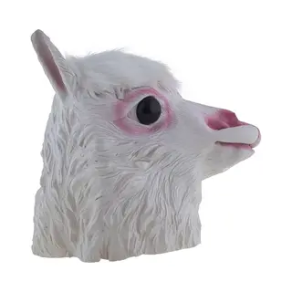 Funny Fashion Dierenmasker/verkleed Masker - Lama/Alpaca - Latex - Volwassenen