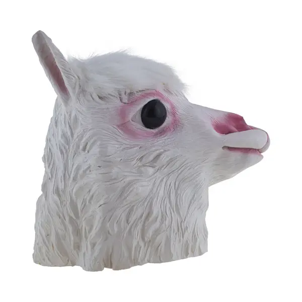 Funny Fashion Dierenmasker/verkleed Masker - Lama/Alpaca - Latex - Volwassenen thumbnail