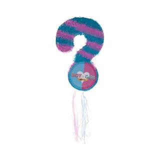 Funny Fashion Pinata Van Papier - Gender Reveal Boy/girl Thema - 34 X 10 X 51 Cm - Geboorte Baby