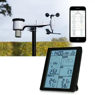 Alecto WS5200 - WiFi Weerstation - 6-in-1 Met Buitensensor En App Besturing