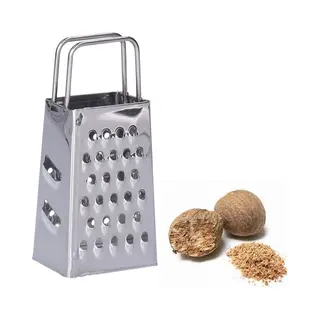 Mini Rasp - Zilver - Rvs - Kleine Rasp - Keukenrasp - Handrasp - 4-zijdig