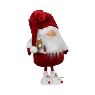 Svenska Living Decoratie Pop - Gnome Kerstman - 68 Cm - Rood/wit - Staand - Kerstdecoratie