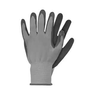 Talen Tools - Werkhandschoenen - Latex - Grijs - Maat S