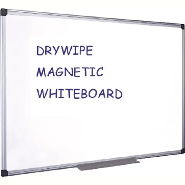 Quantore Whiteboard Magnetisch - 90x120 Cm - Gelakt Staal - Met Afleggoot thumbnail