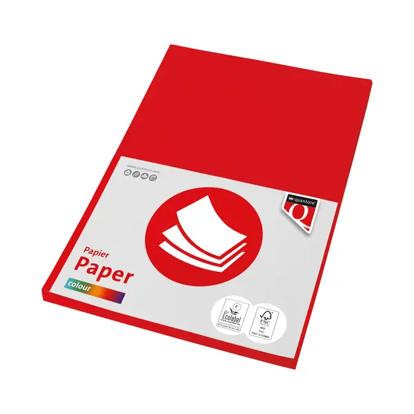 FastPrint Kopieerpapier Quantore Colour A4 160gr Felrood 50 Vel thumbnail