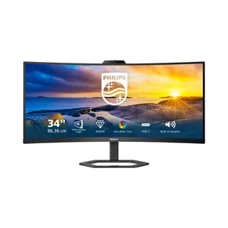 Philips 5000 series 34E1C5600HE/00 Computerbildschirm 86,4 cm (34") 3440 x 1440 Pixel 4K Ultra Hd Led Schwarz