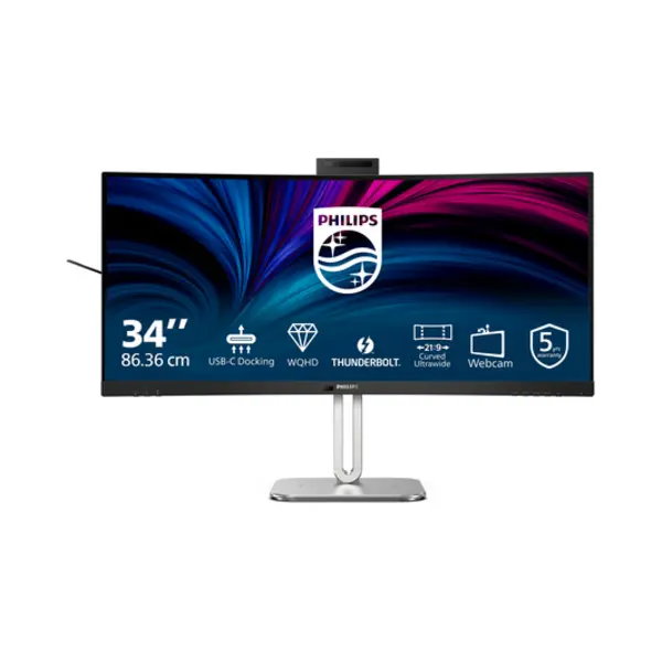 Philips 6000 series 34B2U6603CH/00 Computerbildschirm 86,4 cm (34") 3440 x 1440 Pixel Wide Quad Hd Lcd Grau thumbnail