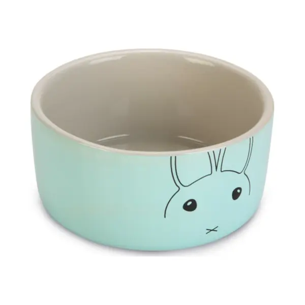 Beeztees Konijnenbakje Joela Keramiek Grijs - Mint 12 Cm thumbnail