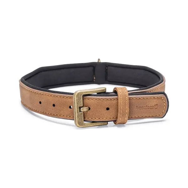 Beeztees Balacron Ax Halsband Hond - Kunstleer - Bruin - 47-57 Cm X 30 Mm thumbnail