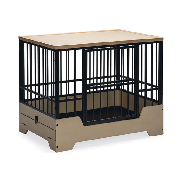 Designed By Lotte Bench Quirine - Hondenbench - Zwart - L - 92x62x76 Cm thumbnail