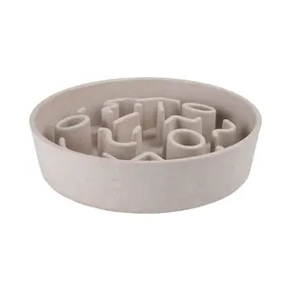 Designed By Lotte Bambus Anti-Snatching Napf Pom - Hund - Beige - 1430 Ml