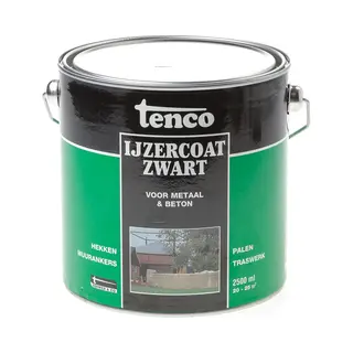 Tenco Ijzercoating Zwart - 2500 Ml