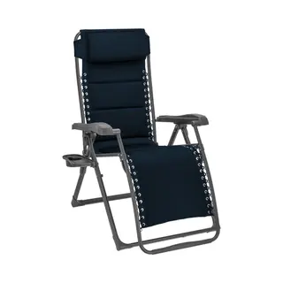 Travellife Barletta Relaxstoel - Ventilerende Airmesh Bekleding - Draagvermogen Tot 150 Kg - Blauw