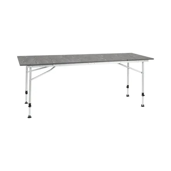 Travellife Sorrento - Uitschuifbare Campingtafel - 100/140/180x70 Cm - Lichtgewicht En In Hoogte Verstelbaar - Donkergrijs thumbnail