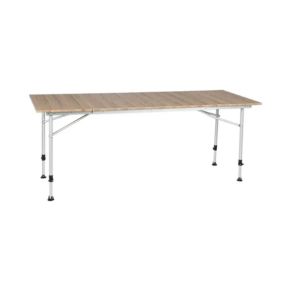 Travellife Sorrento - Uitschuifbare Campingtafel - 100/140/180x70cm - Lichtgewicht En Hoogte Verstelbaar - Bruin thumbnail