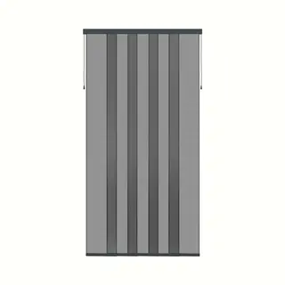 Livn Lamellenhor Deur Plus Schuifbaar 120x260cm - Inkortbaar - Makkelijk Doorheen Te Lopen - Antraciet