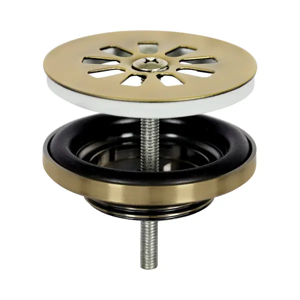 Differnz Afvoerplug Mat Goud – Afvoerstop Voor Wastafel – Ø 64 Mm – 6M Schroef thumbnail
