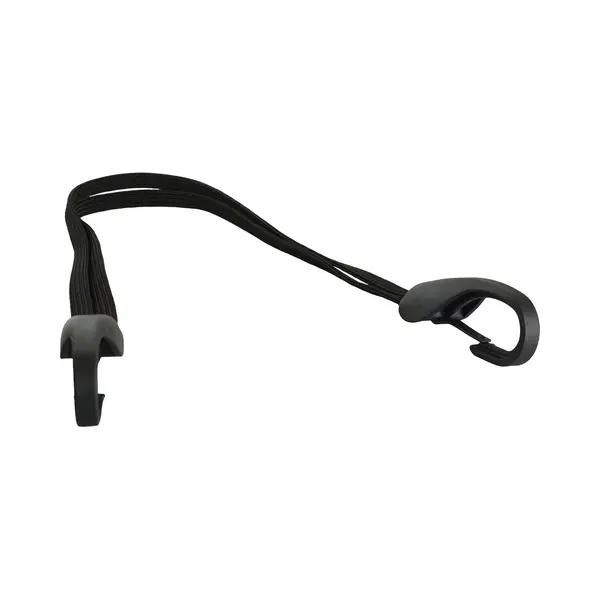 Snelbinder Met 2 Banden En Grote Veiligheidshaak - 57 Cm - Zwart thumbnail