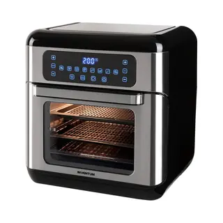 Inventum GF1200HLD friteuse Enkel 12 l Vrijstaand 1500 W Heteluchtfriteuse Zwart, Roestvrijstaal