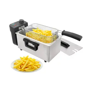 Tomado TDF3000S - Frituurpan – 3 Liter Inhoud - Koude Zone Friteuse - 2000 Watt – Rvs