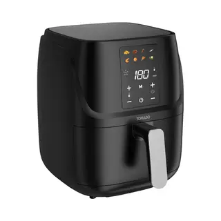 Tomado TAF3202B Enkel 3 l Vrijstaand 1300 W Heteluchtfriteuse Zwart, Zilver